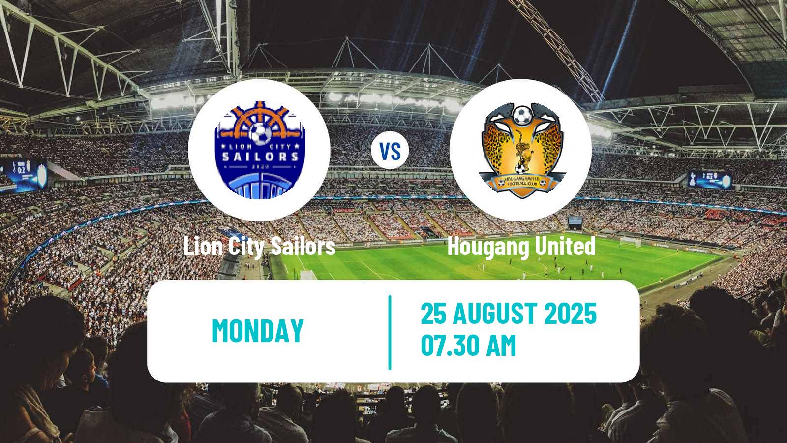 Soccer Singapore Premier League Lion City Sailors - Hougang United