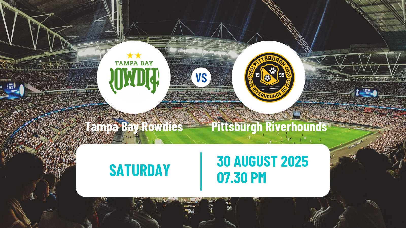 Soccer USL Championship Tampa Bay Rowdies - Pittsburgh Riverhounds