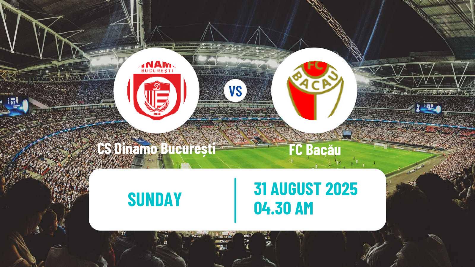 Soccer Romanian Division 2 CS Dinamo București - FC Bacău