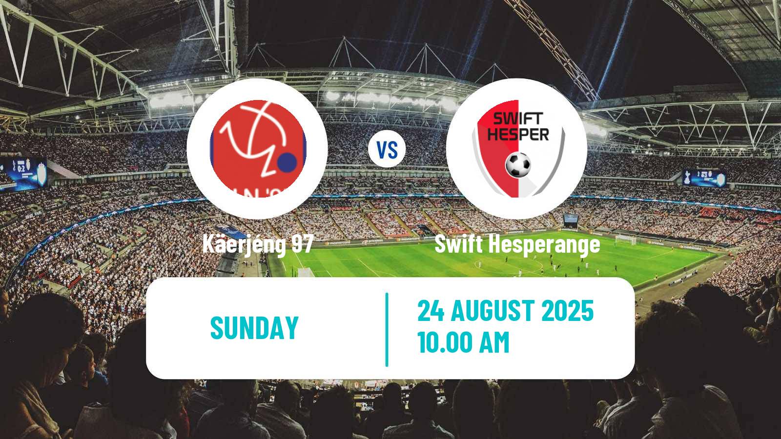 Soccer Luxembourg National Division Käerjéng 97 - Swift Hesperange