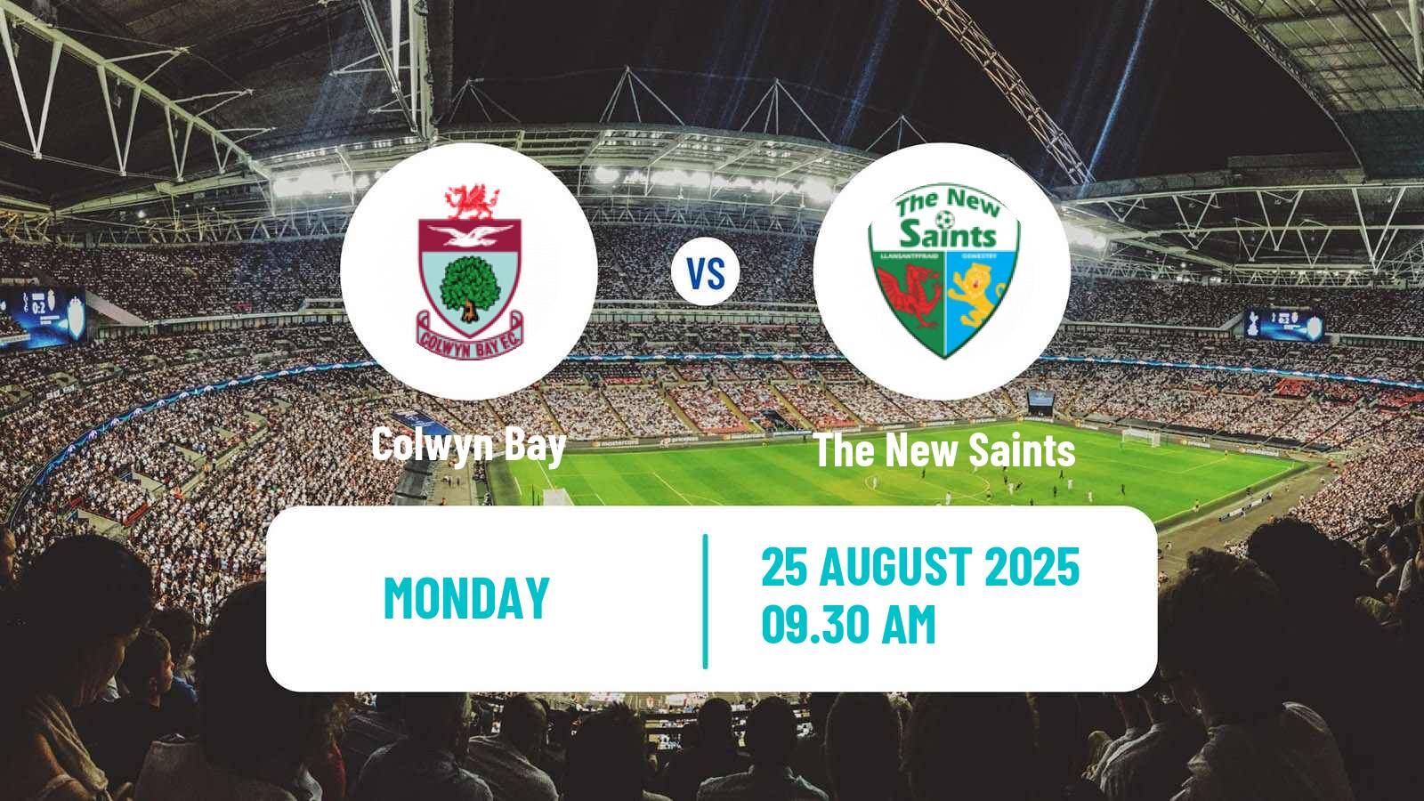 Soccer Welsh Cymru Premier Colwyn Bay - The New Saints