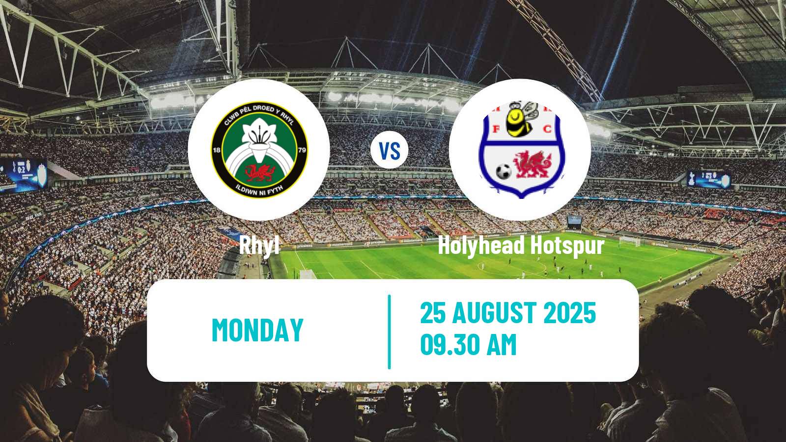 Soccer Welsh Cymru North Rhyl - Holyhead Hotspur