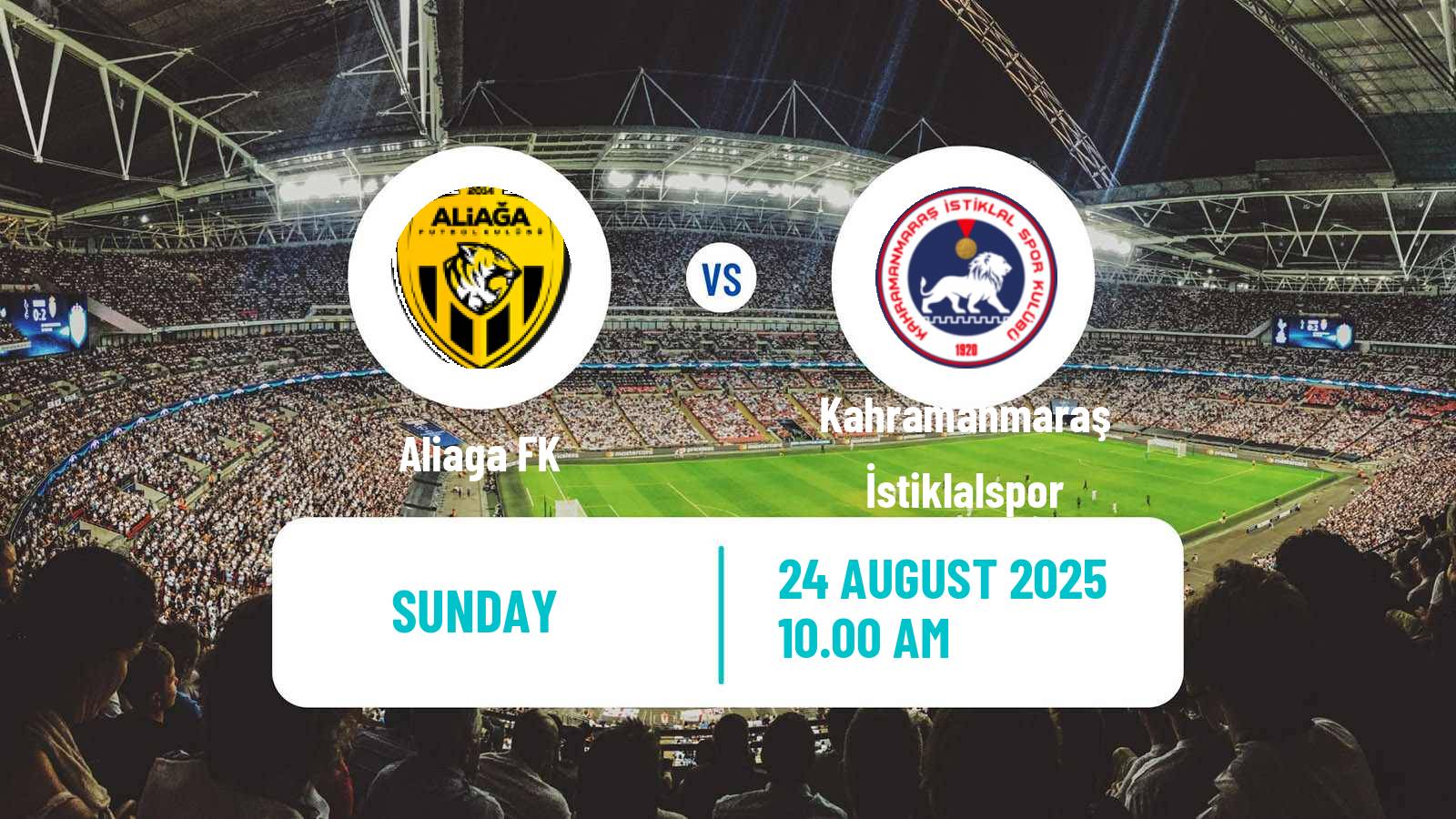 Soccer Turkish Second League Red Group Aliaga - Kahramanmaraş İstiklalspor