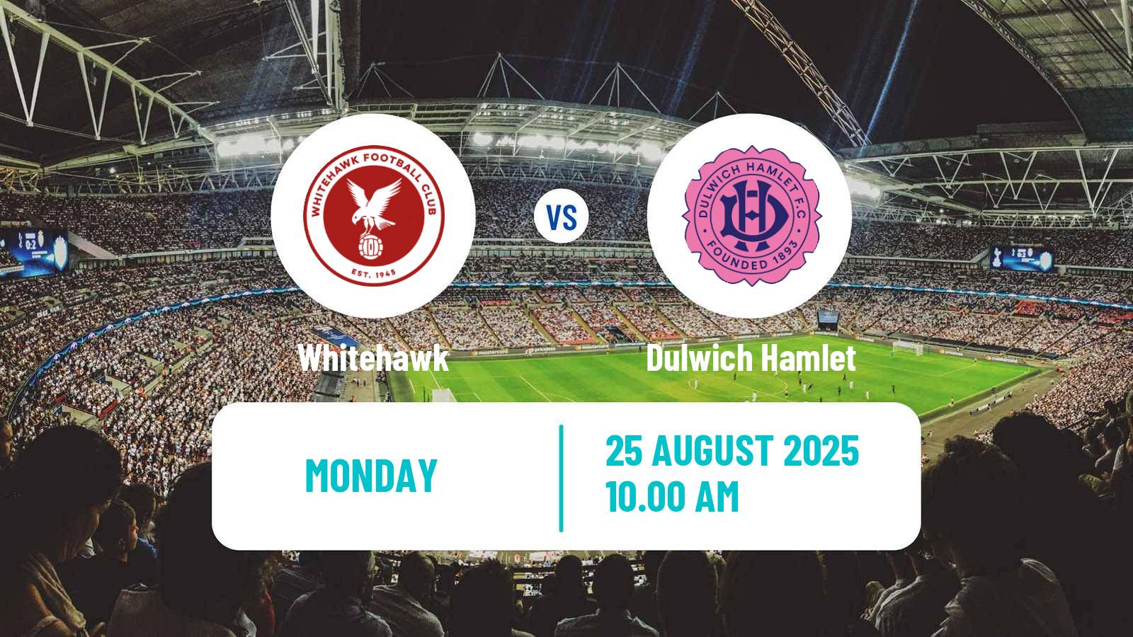 Soccer English Isthmian League Premier Division Whitehawk - Dulwich Hamlet