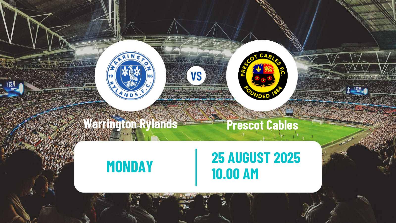 Soccer English NPL Premier Division Warrington Rylands - Prescot Cables
