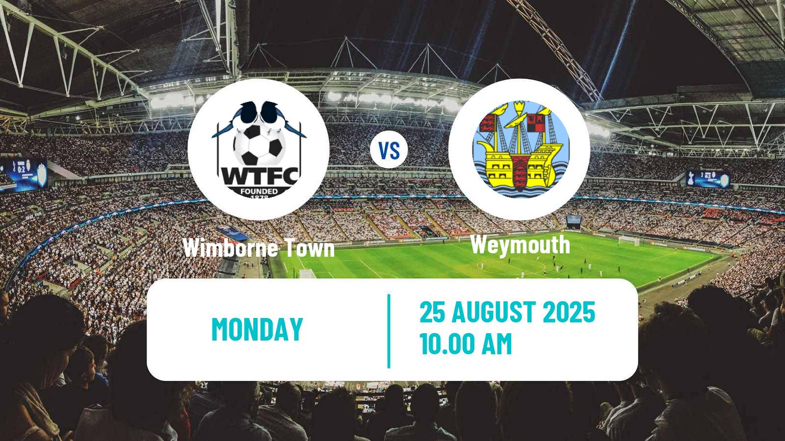 Soccer English Southern League South Division Wimborne Town - Weymouth