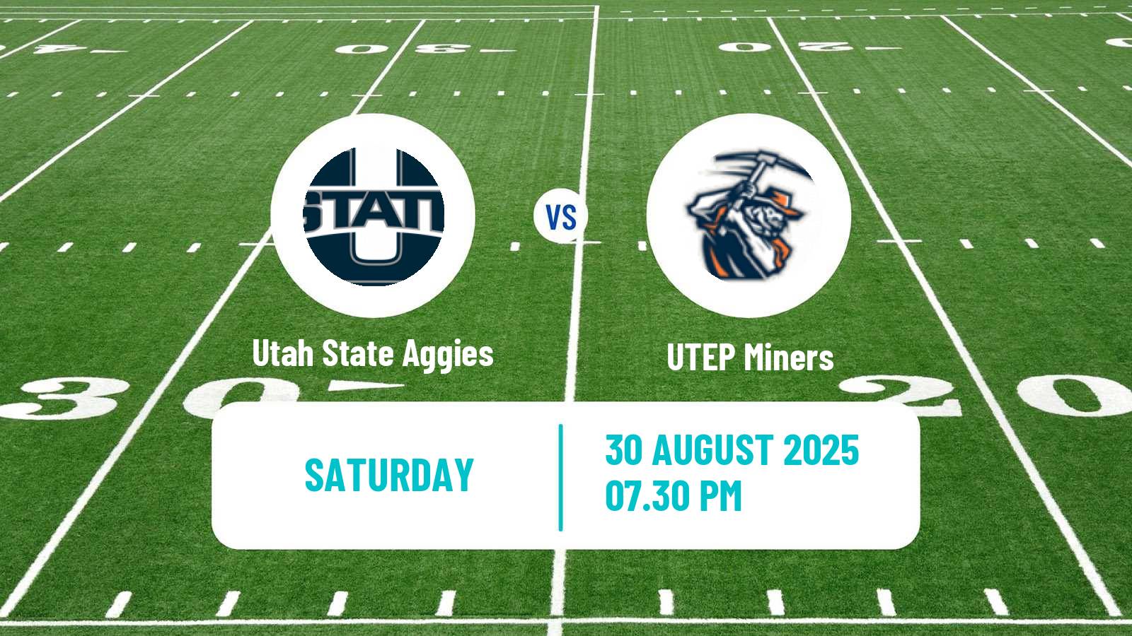 American football NCAA College Football Utah State Aggies - UTEP Miners