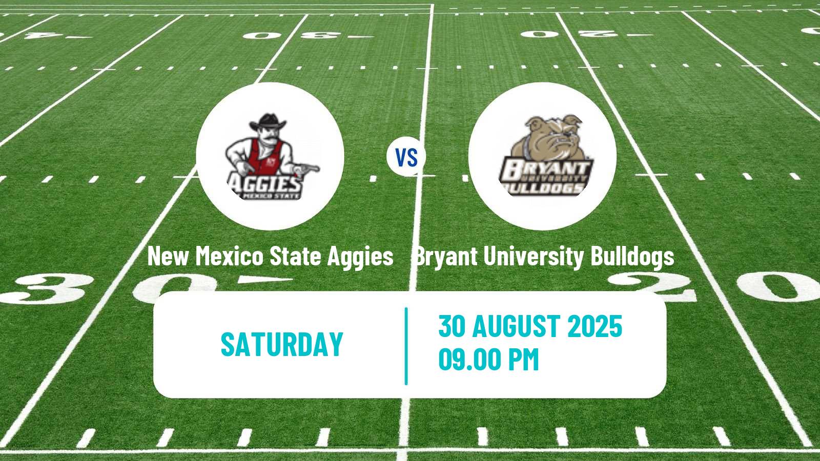 American football NCAA College Football New Mexico State Aggies - Bryant University Bulldogs