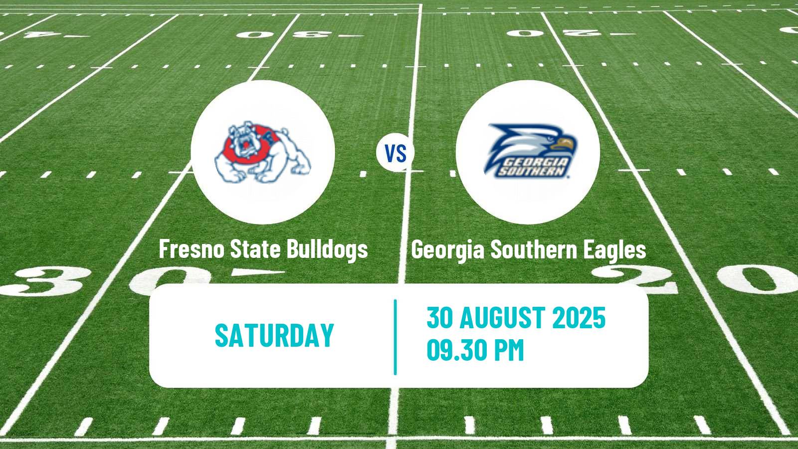 American football NCAA College Football Fresno State Bulldogs - Georgia Southern Eagles