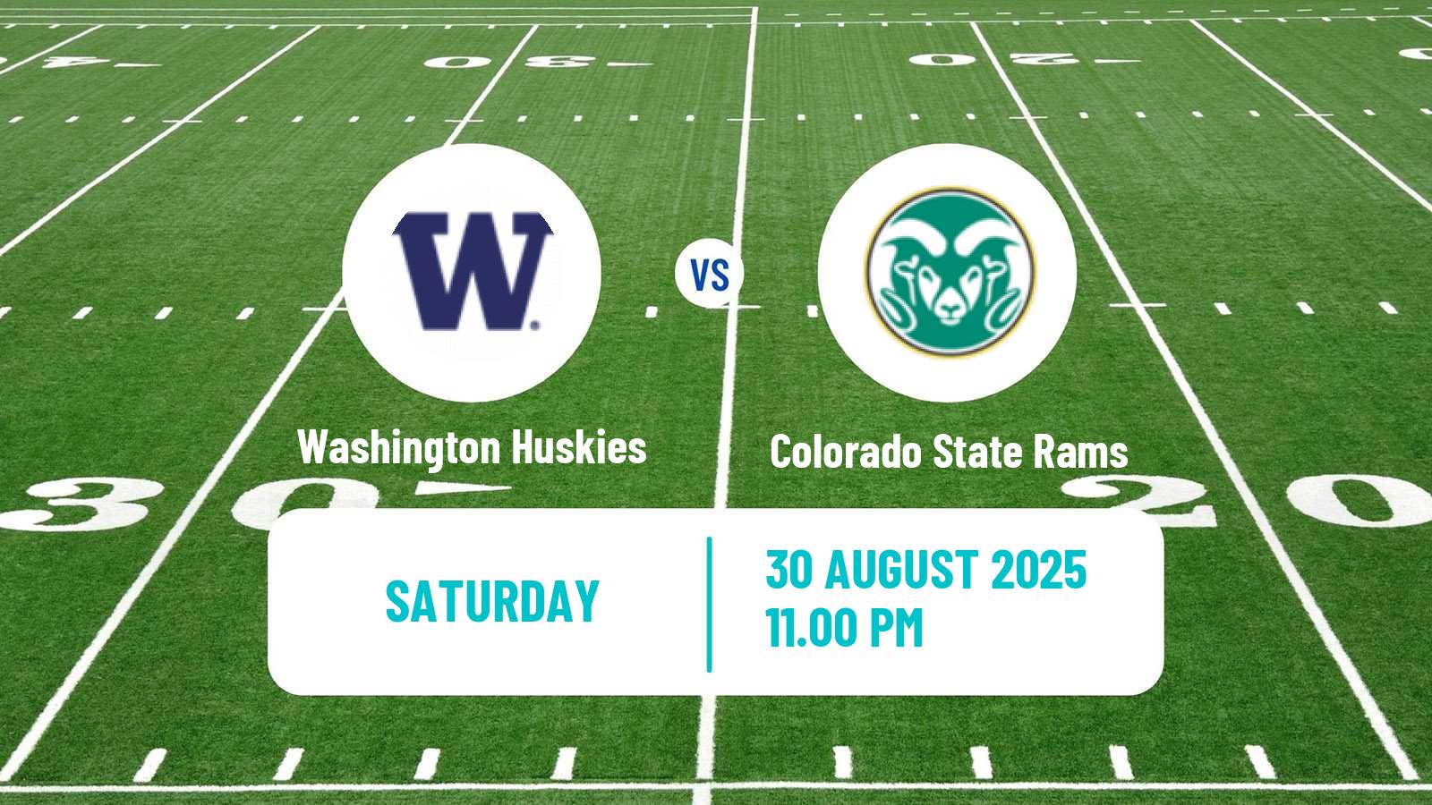 American football NCAA College Football Washington Huskies - Colorado State Rams