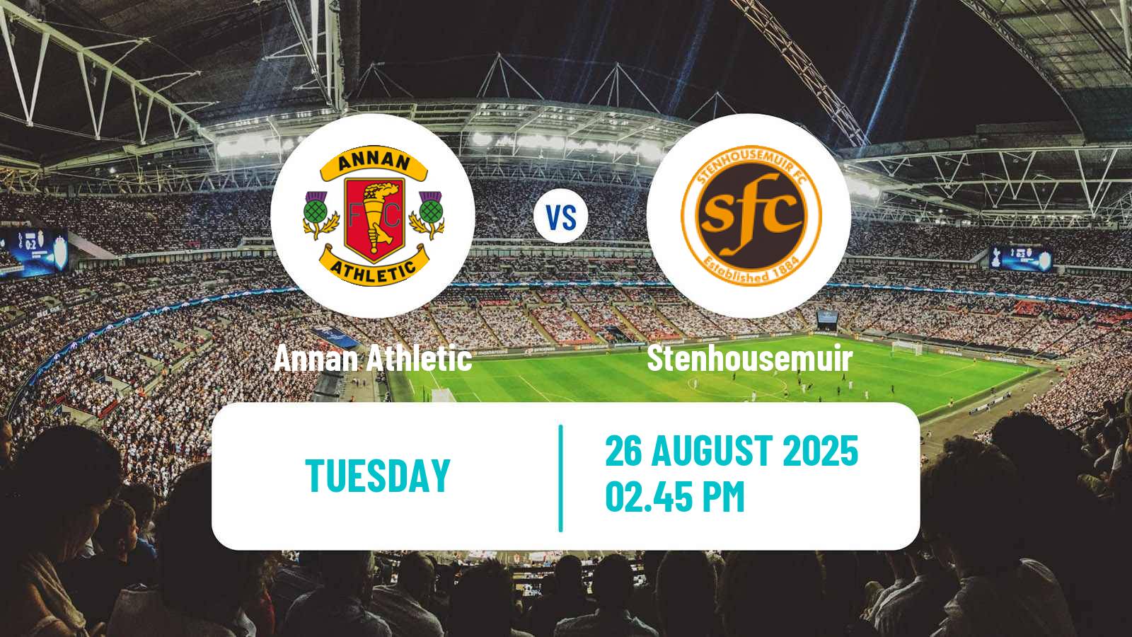 Soccer Scottish Challenge Cup Annan Athletic - Stenhousemuir