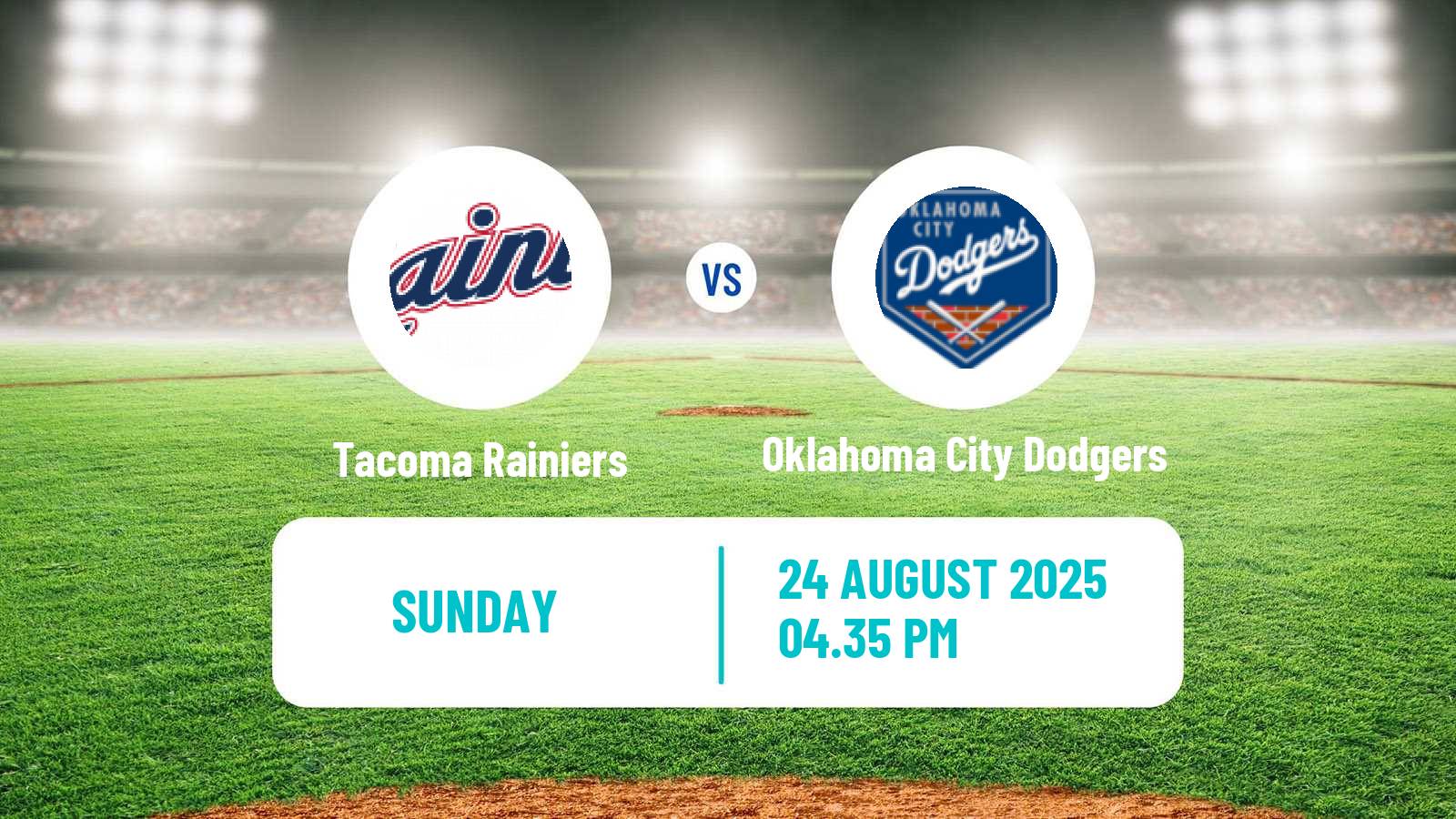 Baseball PCL Tacoma Rainiers - Oklahoma City Dodgers