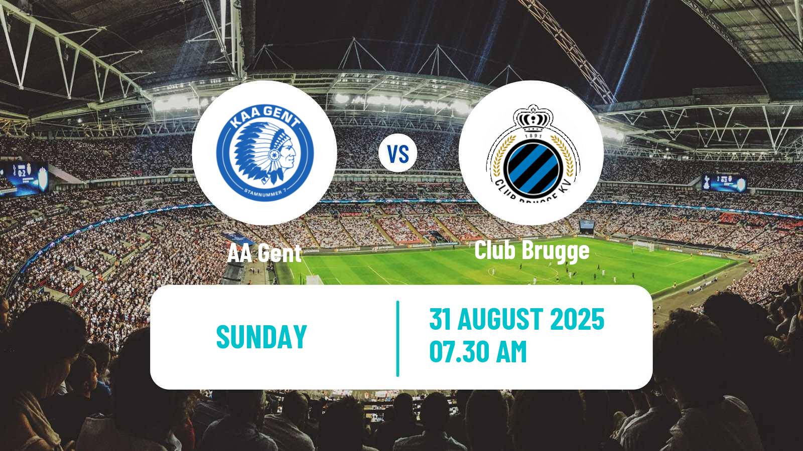 Soccer Belgian Jupiler Pro League Gent - Club Brugge