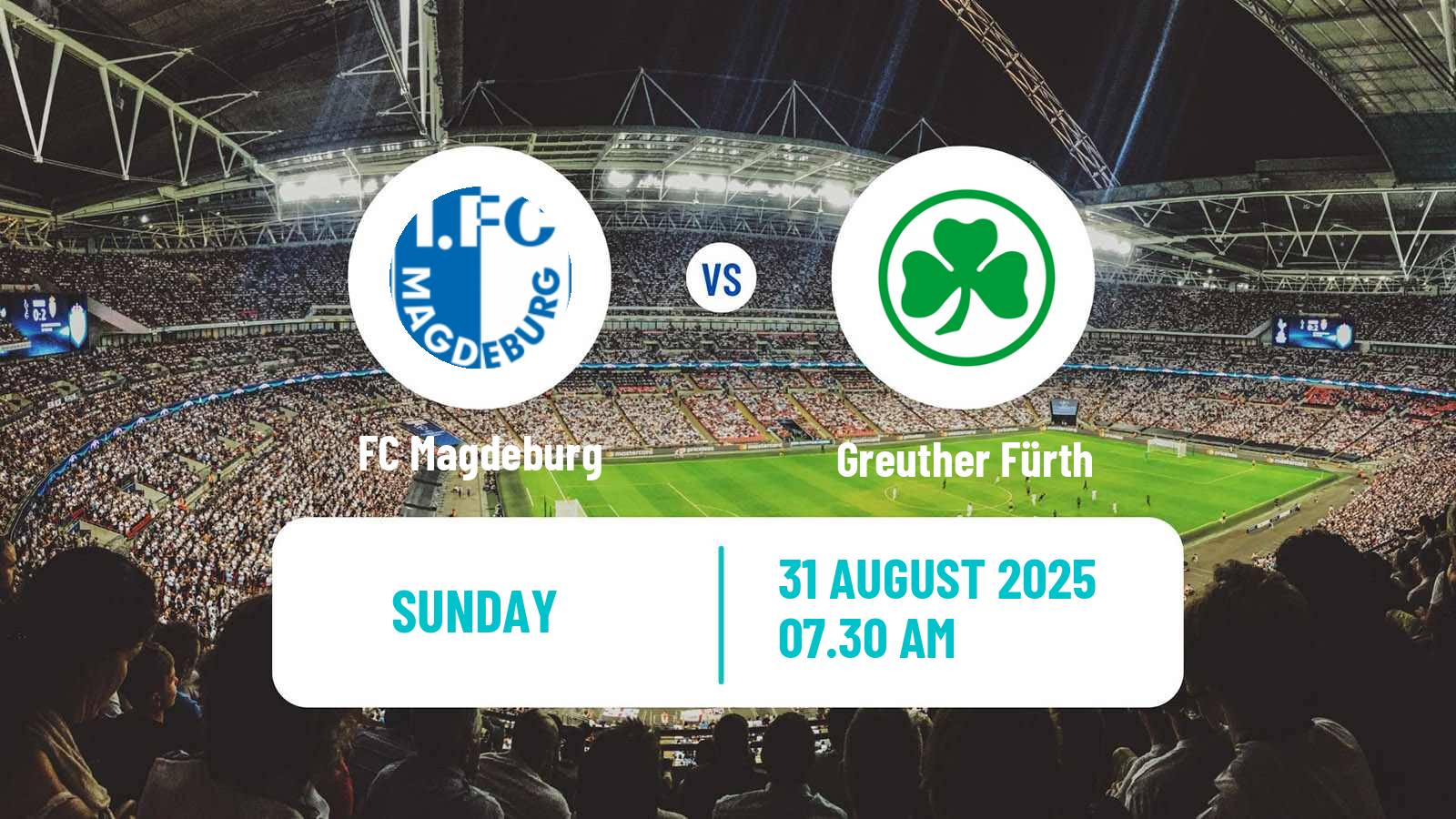 Soccer German 2 Bundesliga Magdeburg - Greuther Fürth