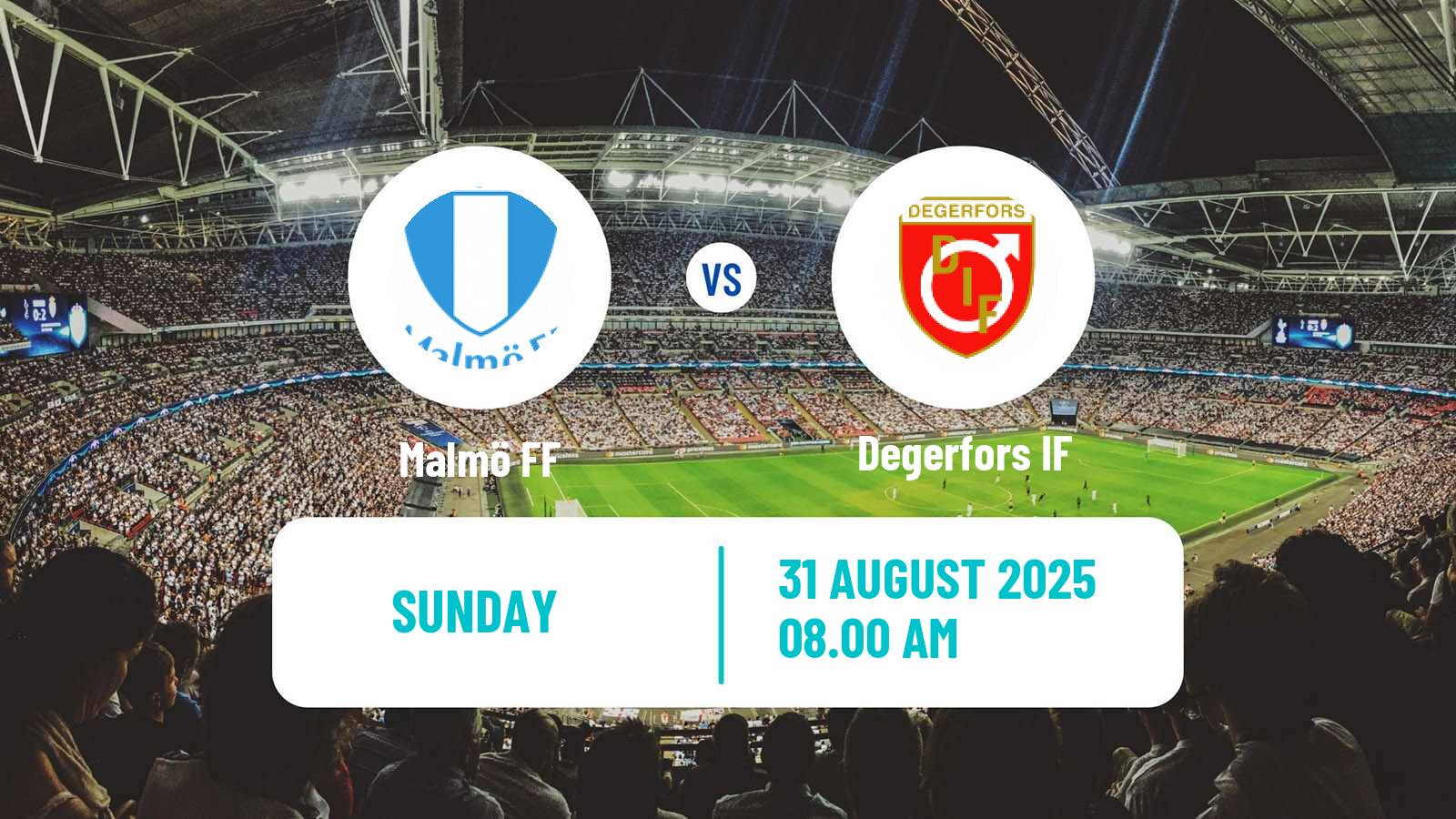 Soccer Swedish Allsvenskan Malmö - Degerfors