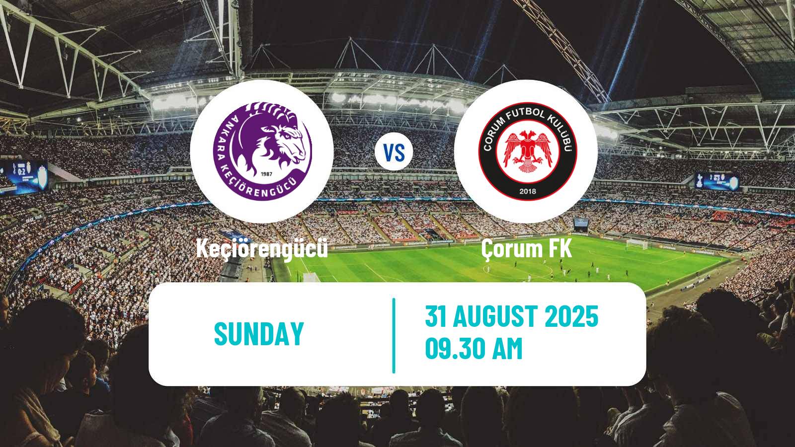 Soccer Turkish First League Keçiörengücü - Çorum