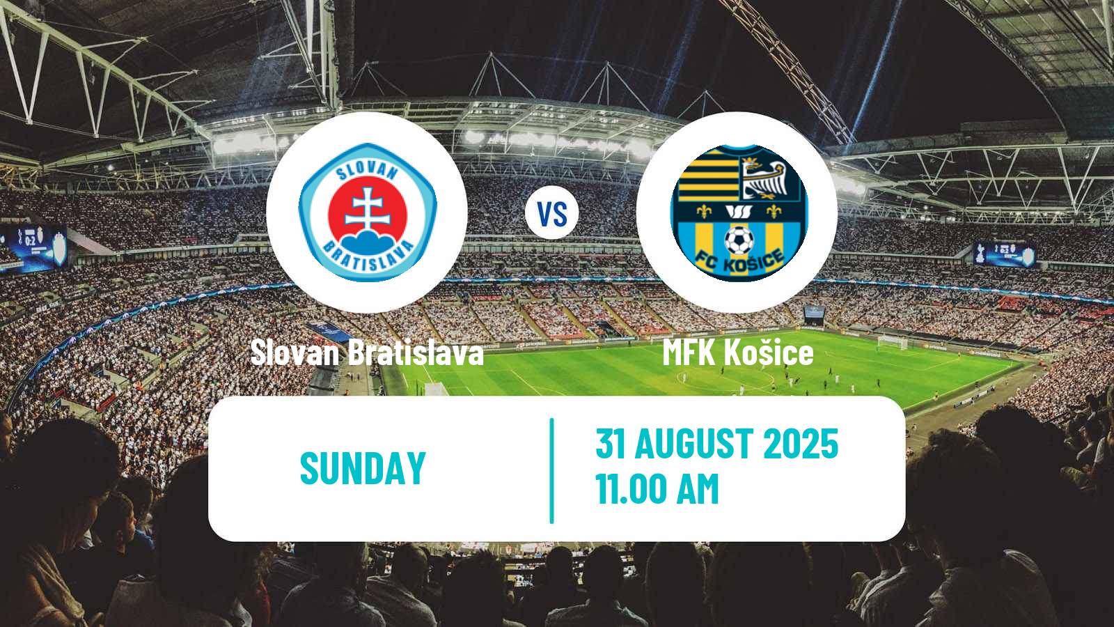 Soccer Slovak Superliga Slovan Bratislava - MFK Košice