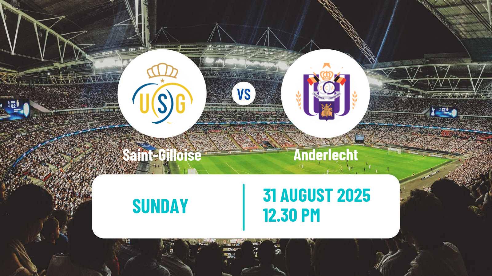 Soccer Belgian Jupiler Pro League Saint-Gilloise - Anderlecht