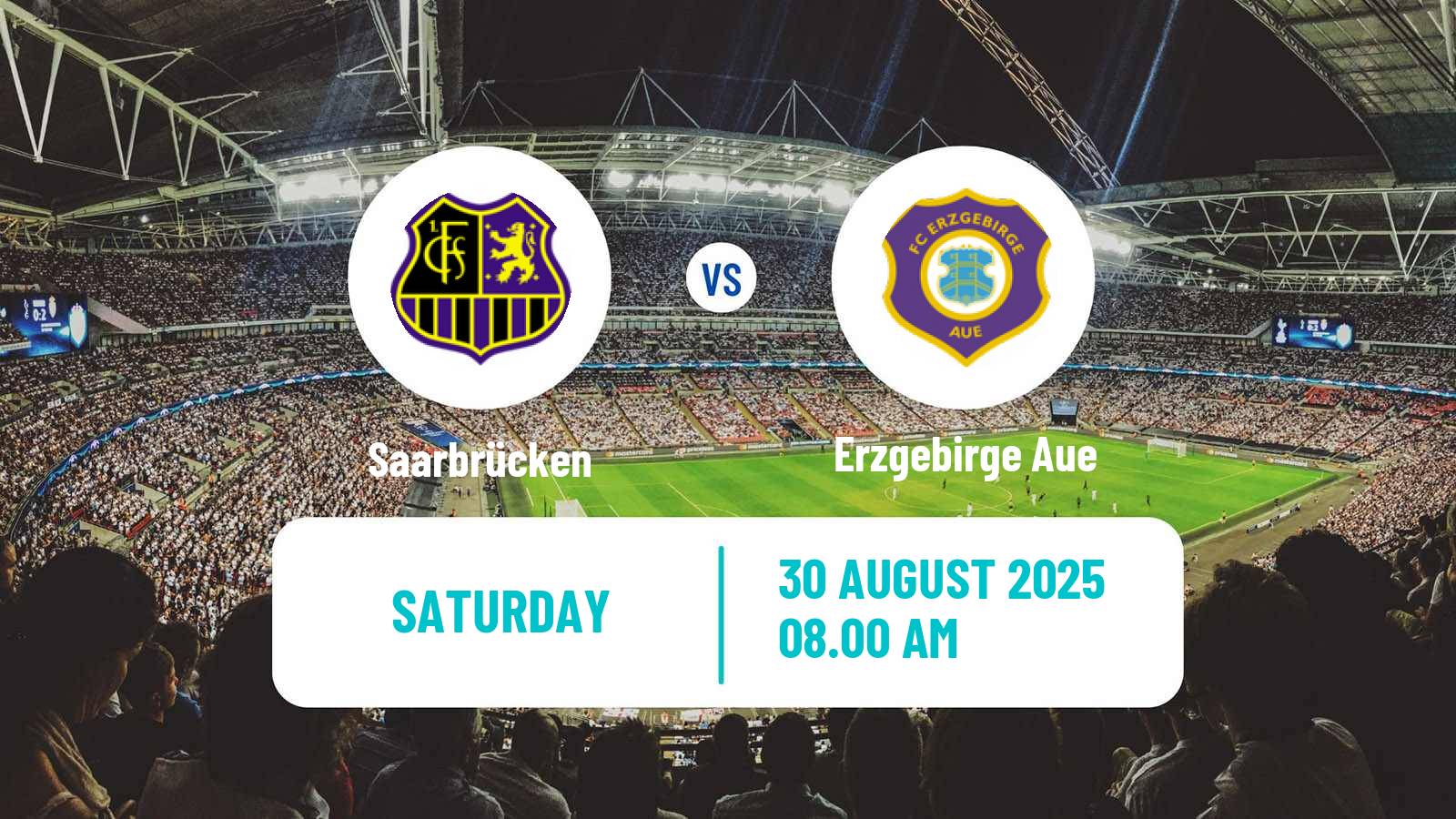 Soccer German 3 Bundesliga Saarbrücken - Erzgebirge Aue