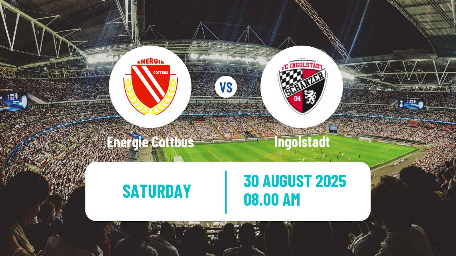 Soccer German 3 Bundesliga Energie Cottbus - Ingolstadt