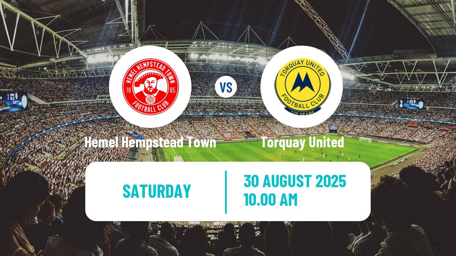 Soccer English National League South Hemel Hempstead Town - Torquay United