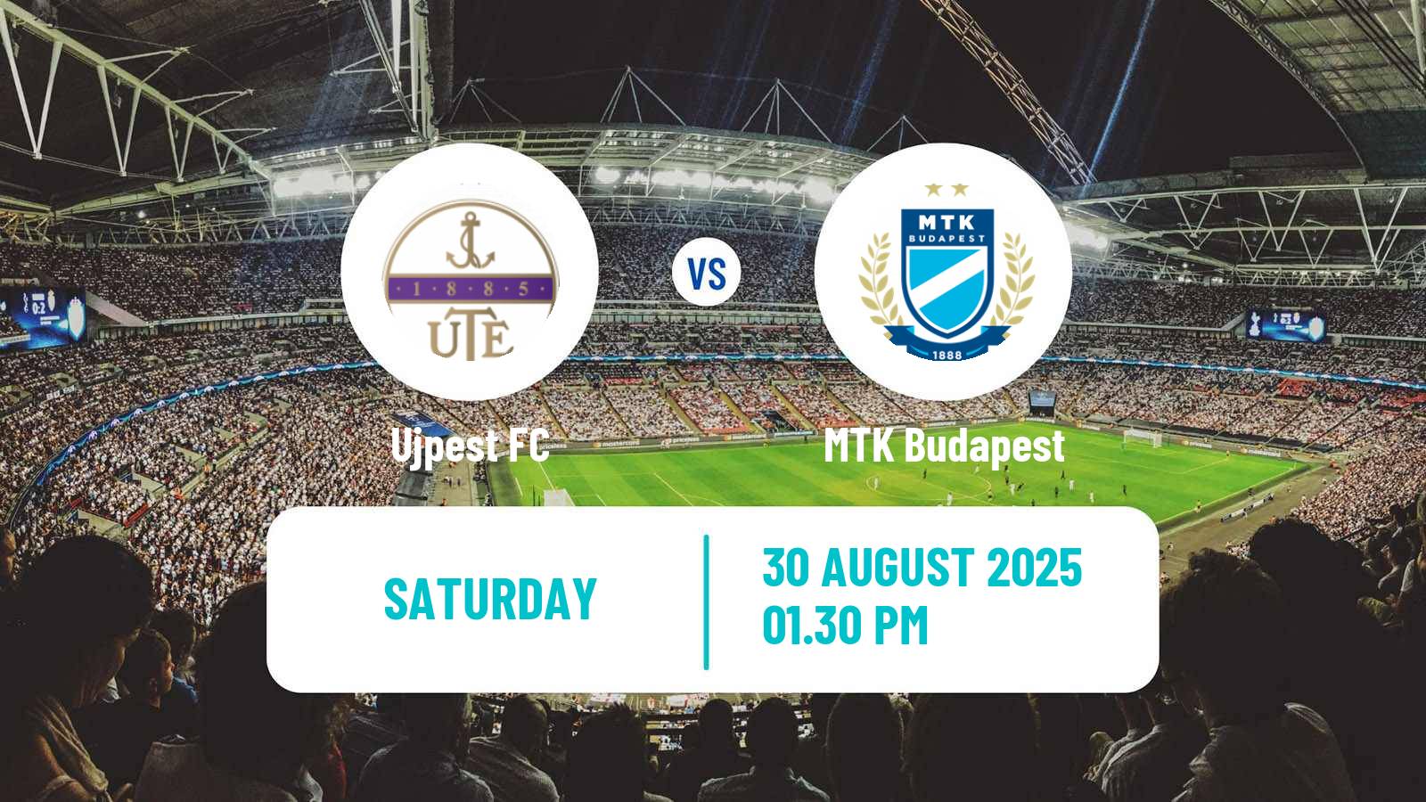 Soccer Hungarian NB I Ujpest - MTK Budapest
