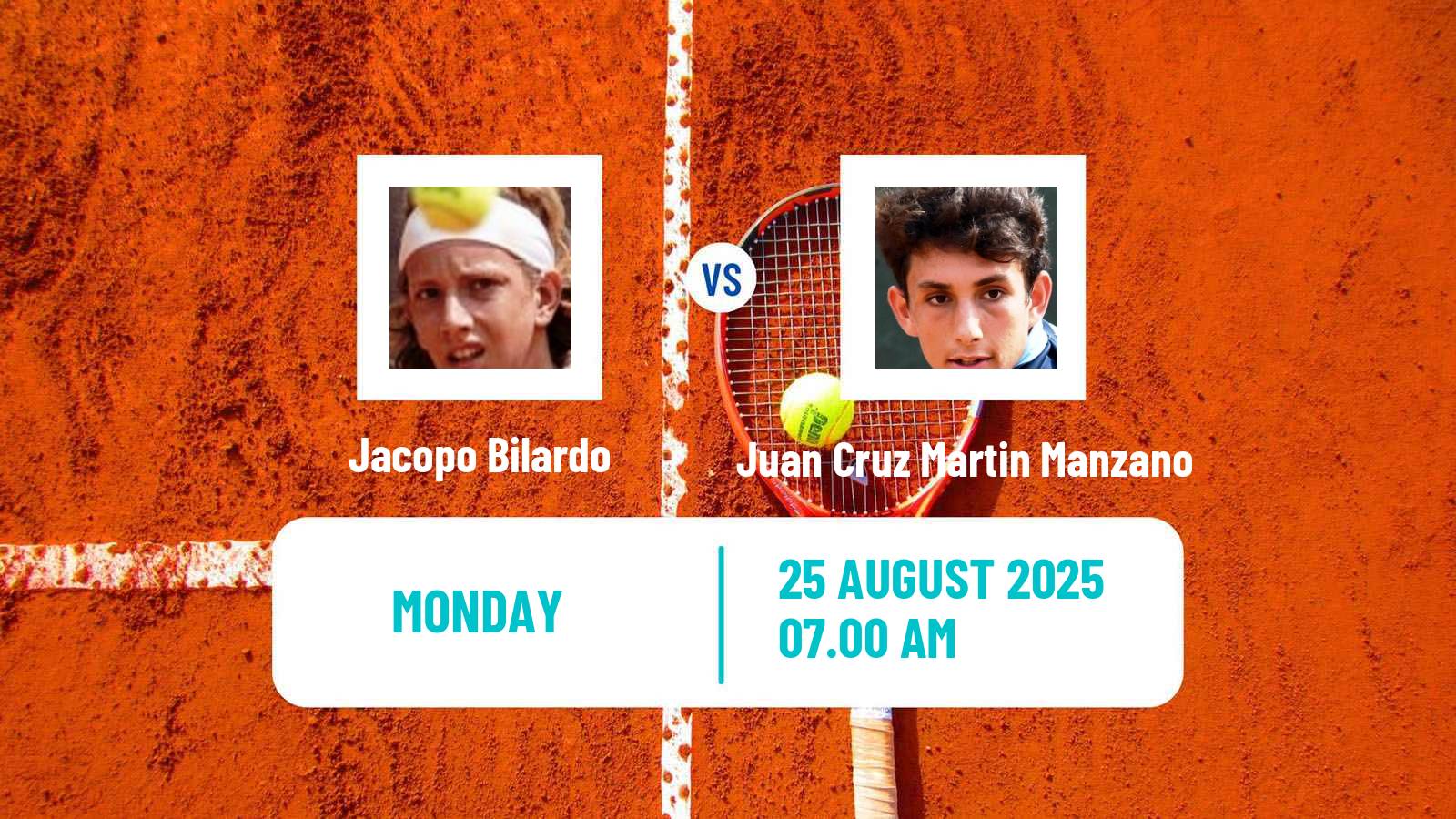 Tennis ITF M15 Forli Men Jacopo Bilardo - Juan Cruz Martin Manzano