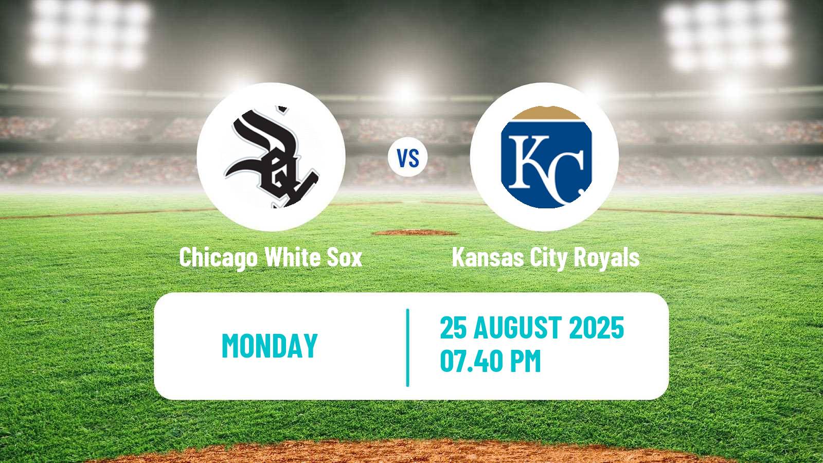 Baseball MLB Chicago White Sox - Kansas City Royals