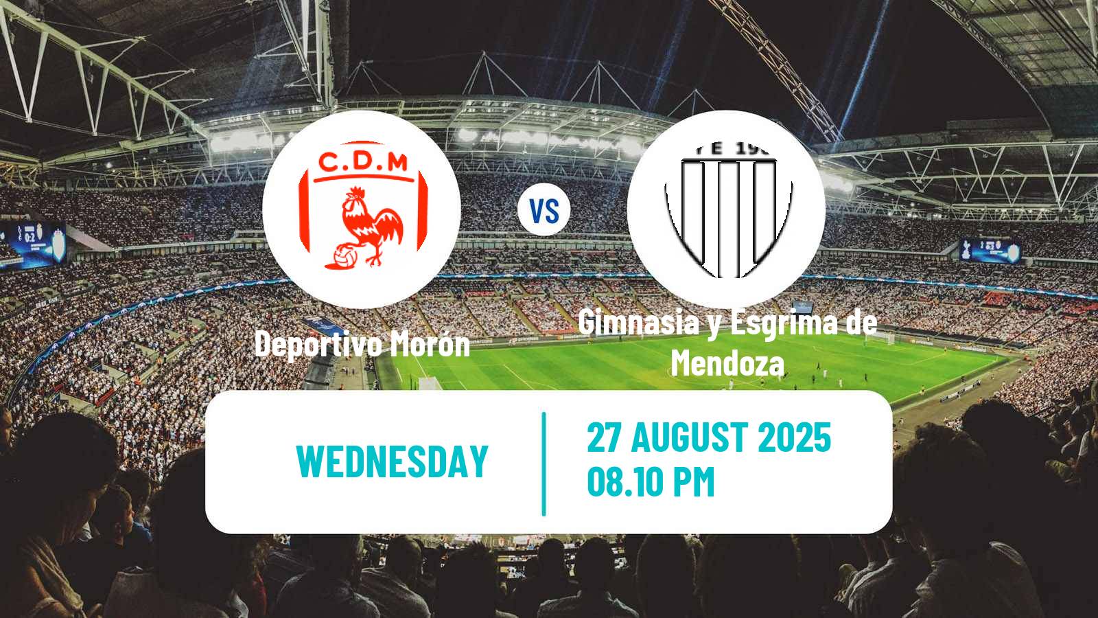 Soccer Argentinian Primera Nacional Deportivo Morón - Gimnasia y Esgrima de Mendoza