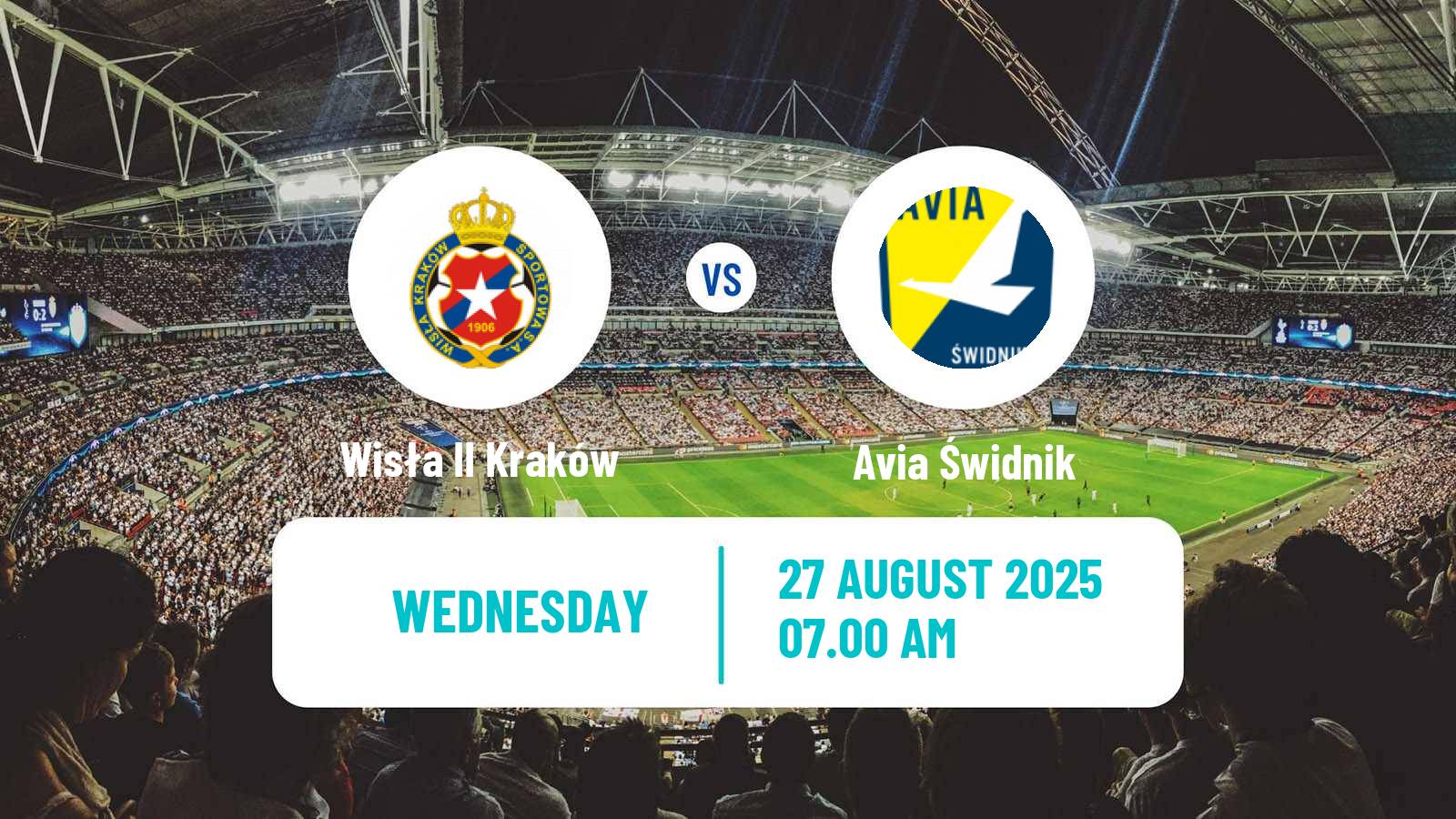 Soccer Polish Division 3 - Group IV Wisła II Kraków - Avia Świdnik
