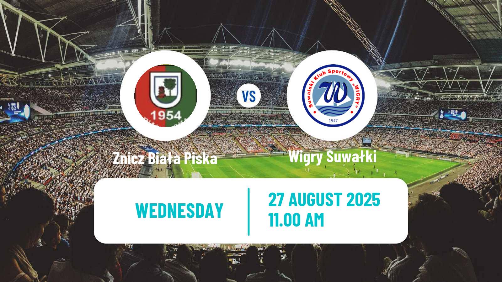 Soccer Polish Division 3 - Group I Znicz Biała Piska - Wigry Suwałki
