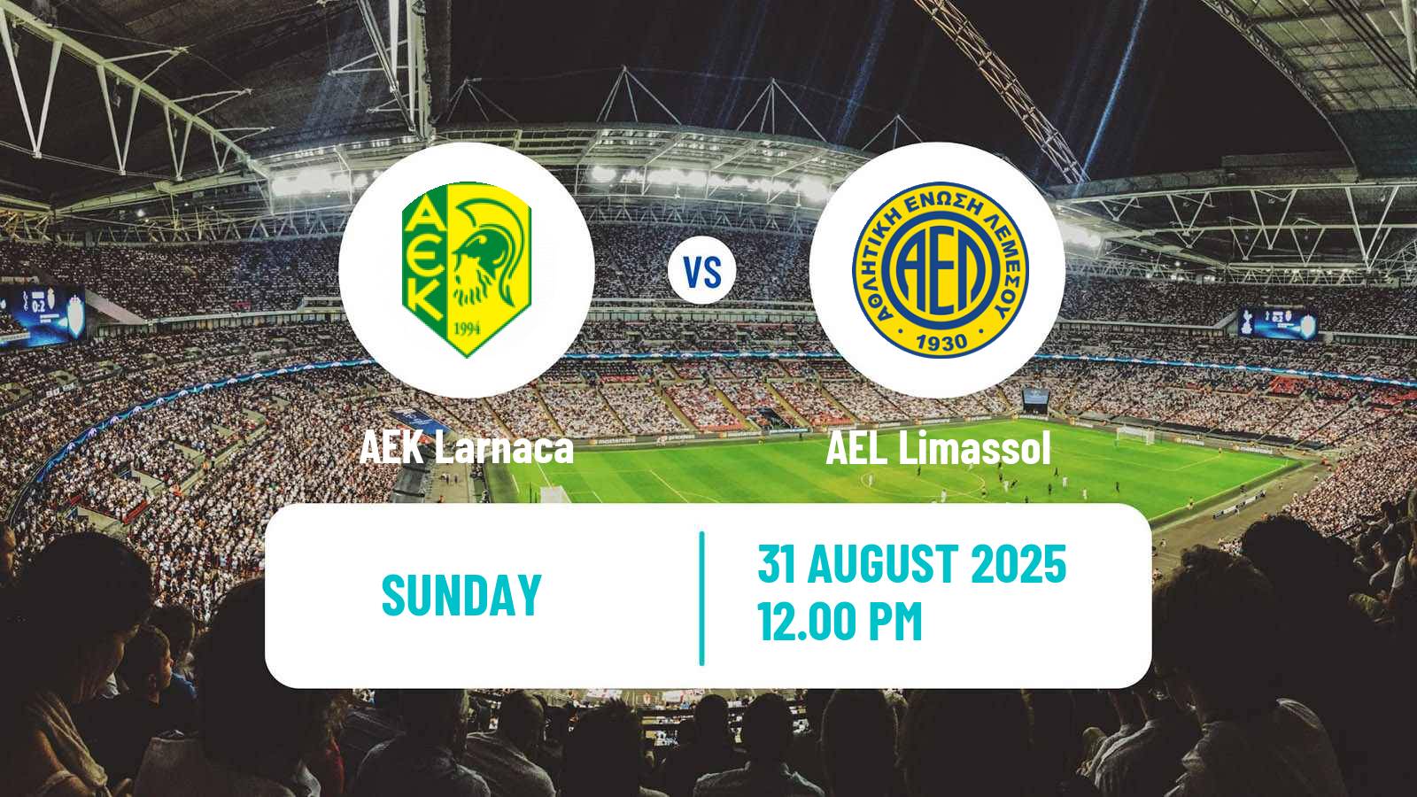 Soccer Cypriot First Division AEK Larnaca - AEL Limassol