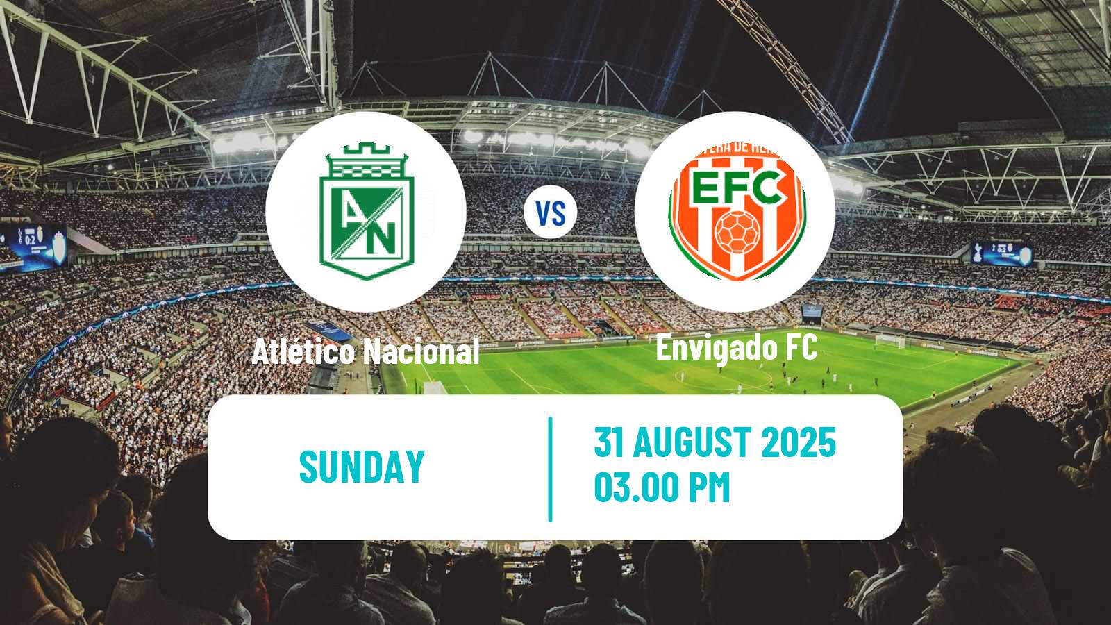 Soccer Colombian Primera A Atlético Nacional - Envigado