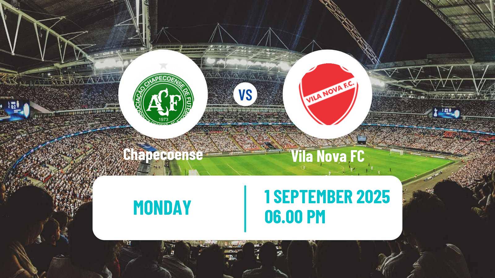 Soccer Brazilian Serie B Chapecoense - Vila Nova