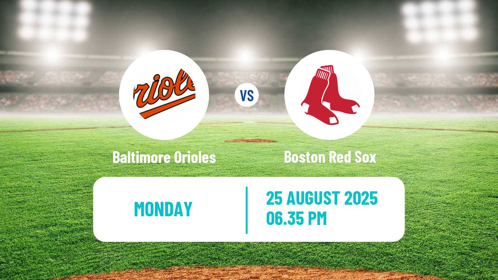 Baseball MLB Baltimore Orioles - Boston Red Sox