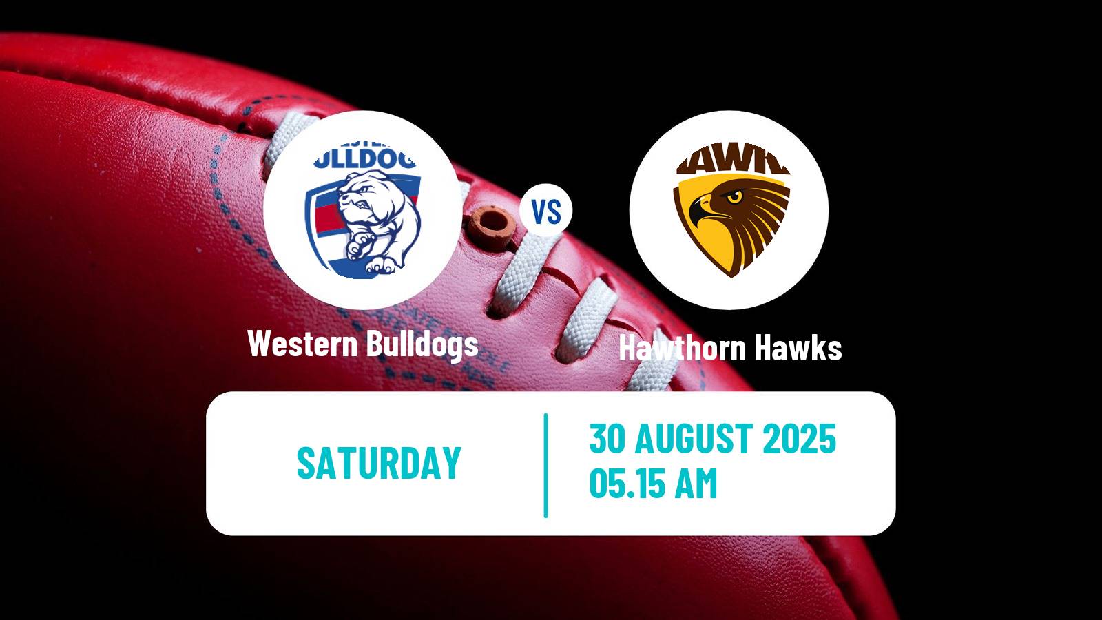 Aussie rules AFL Women Western Bulldogs - Hawthorn Hawks