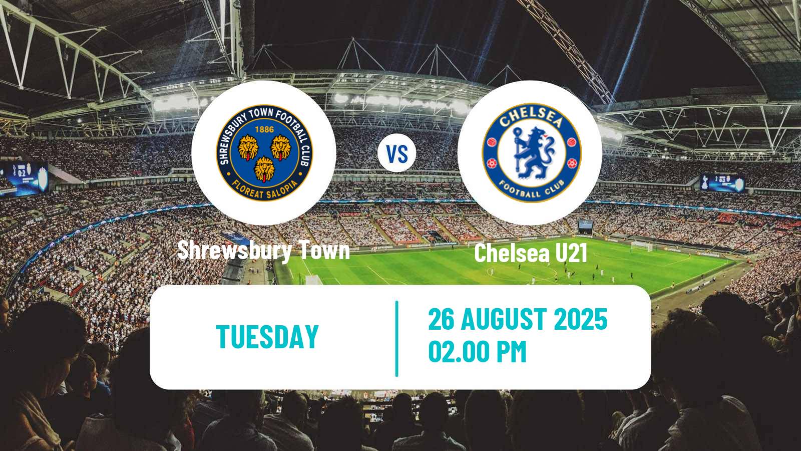 Soccer English EFL Trophy Shrewsbury Town - Chelsea U21