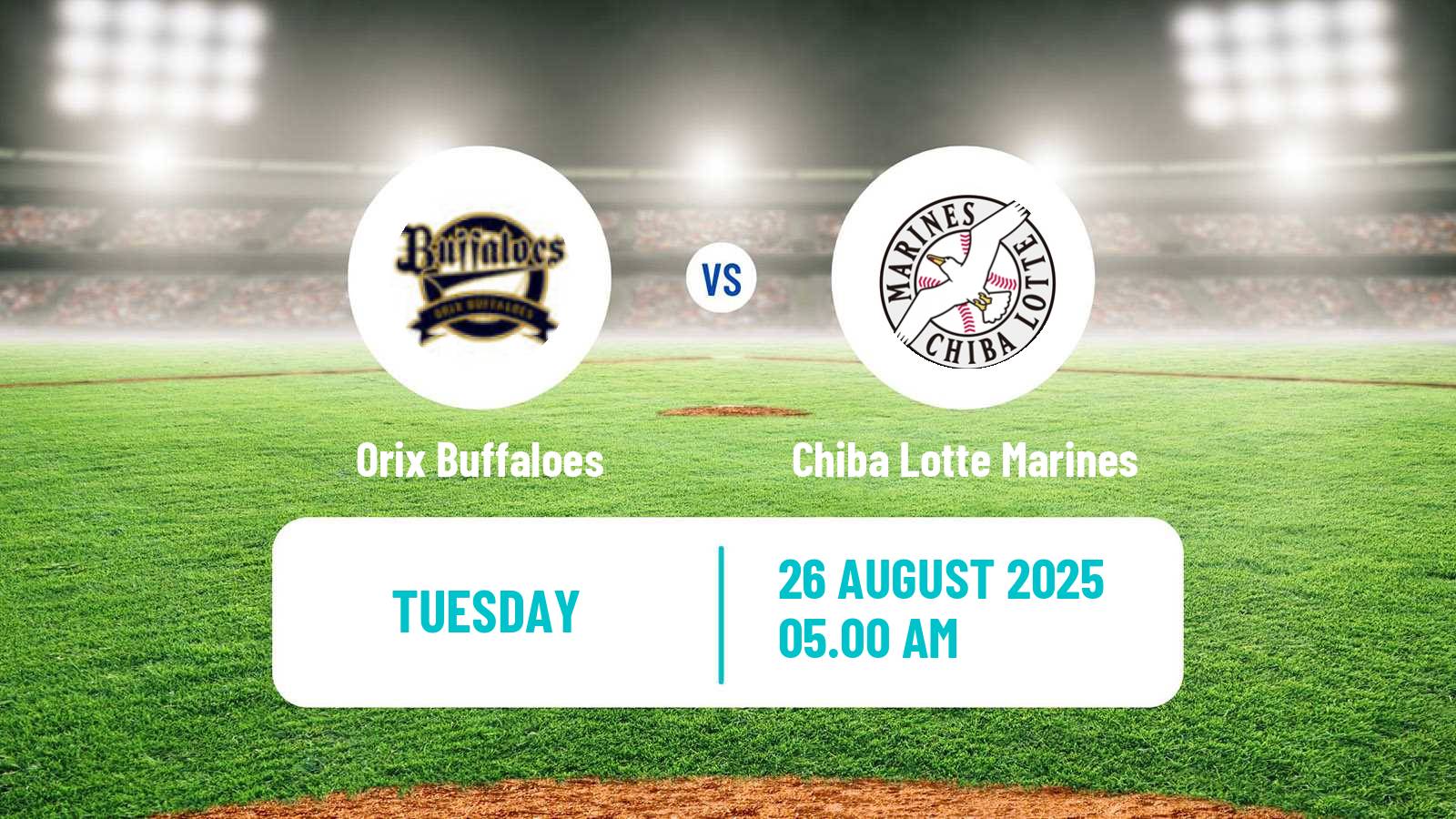 Baseball NPB Orix Buffaloes - Chiba Lotte Marines