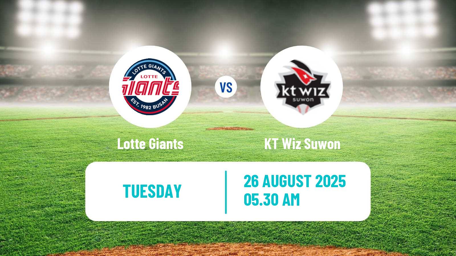 Baseball KBO Lotte Giants - KT Wiz Suwon