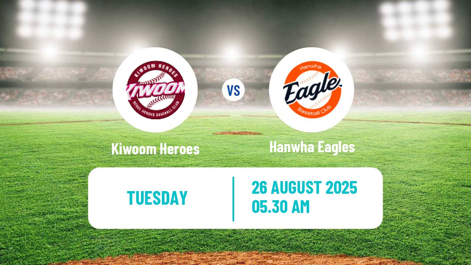 Baseball KBO Kiwoom Heroes - Hanwha Eagles