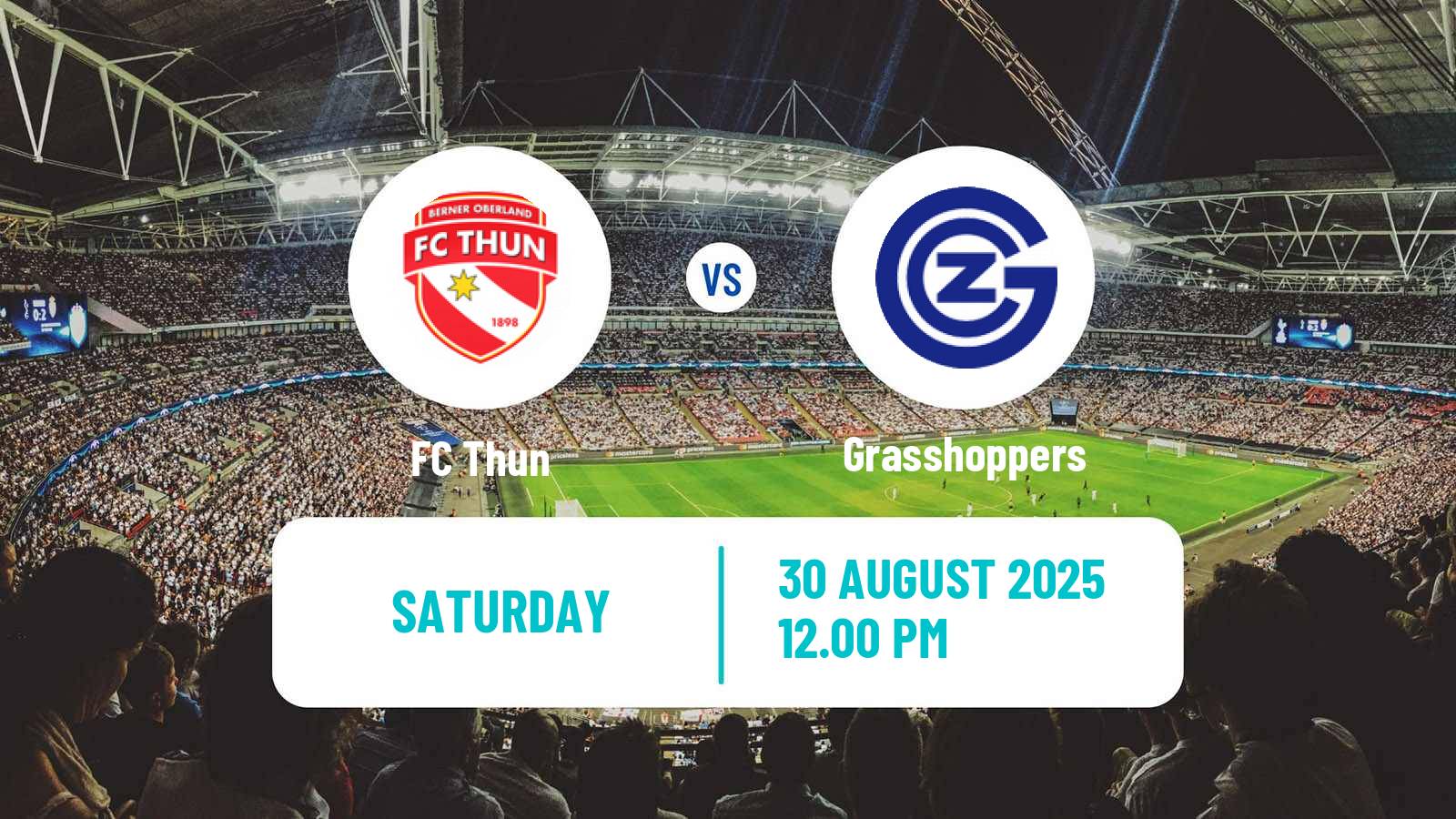 Soccer Swiss Super League Thun - Grasshoppers