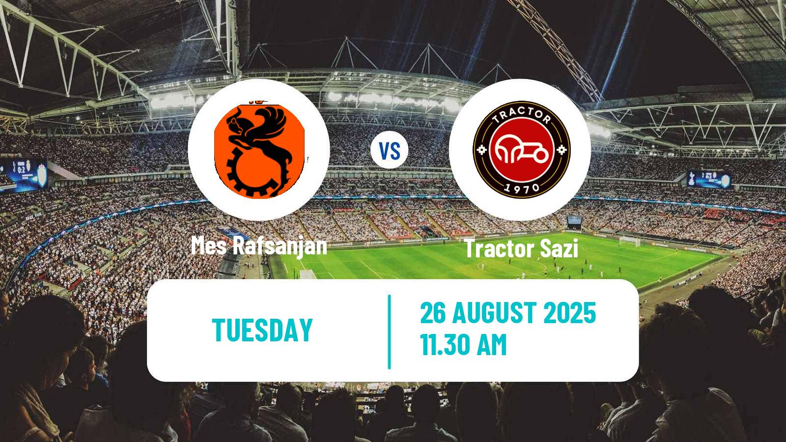 Soccer Iran Pro League Mes Rafsanjan - Tractor Sazi