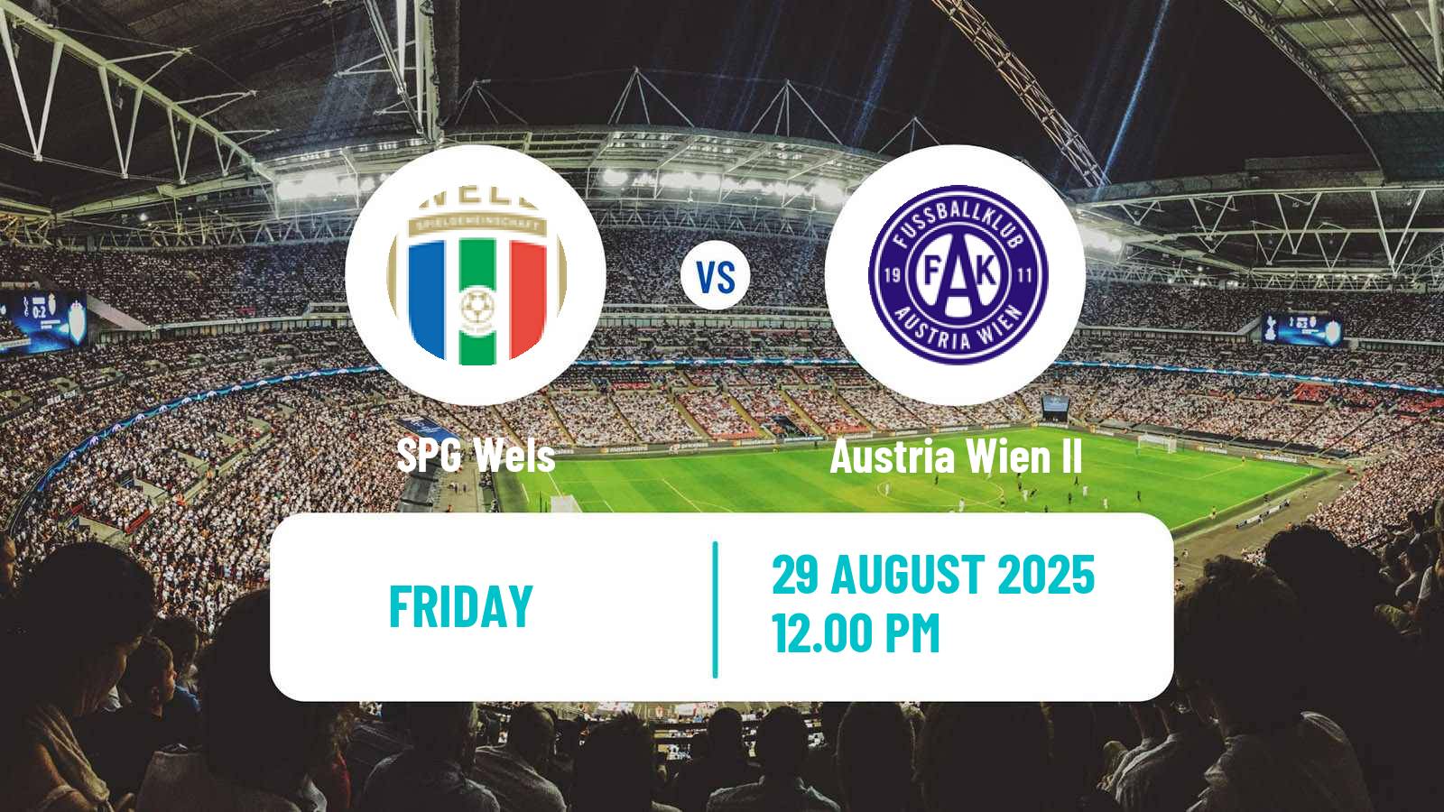 Soccer Austrian 2 Liga SPG Wels - Austria Wien II