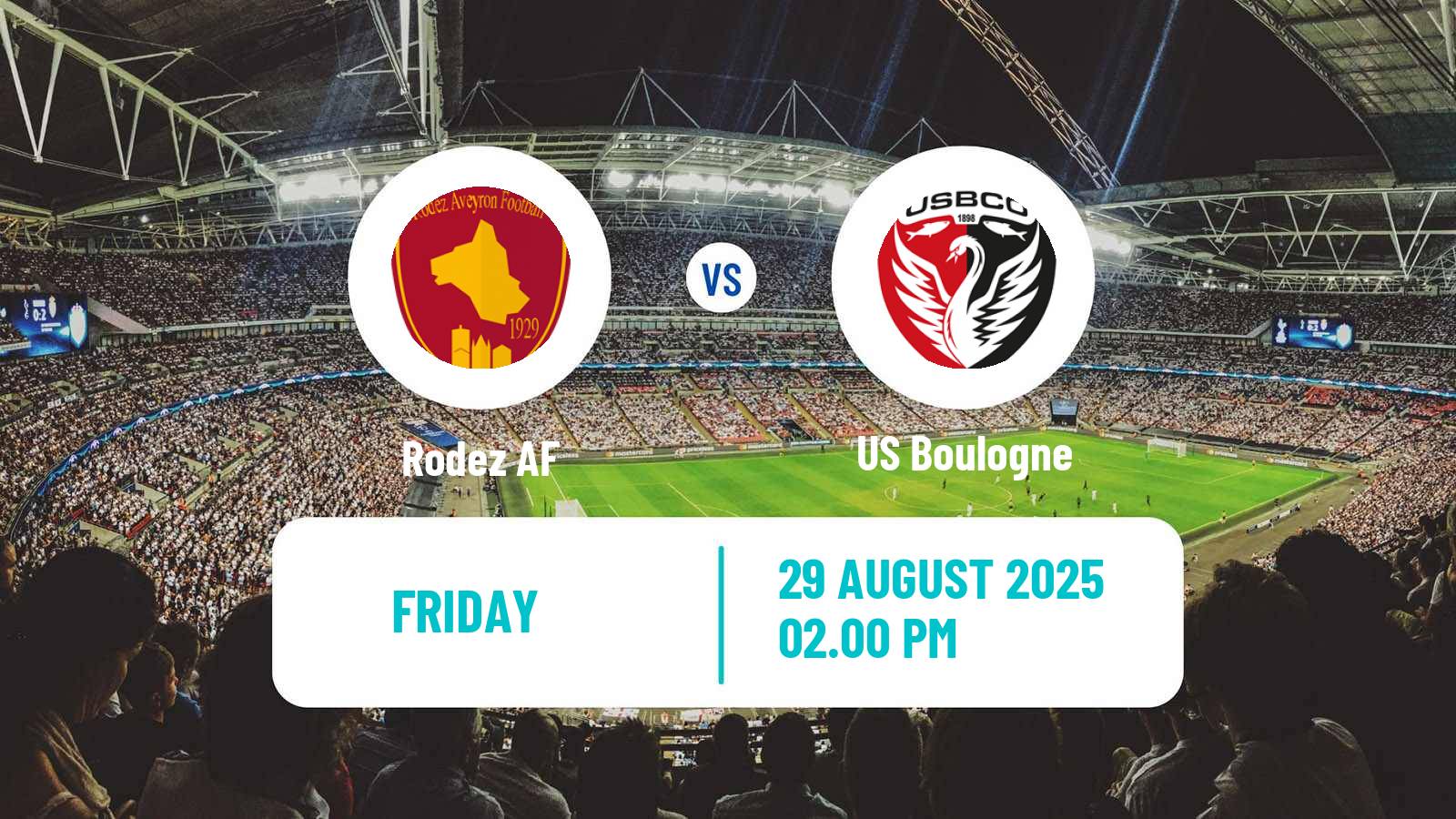 Soccer French Ligue 2 Rodez - Boulogne