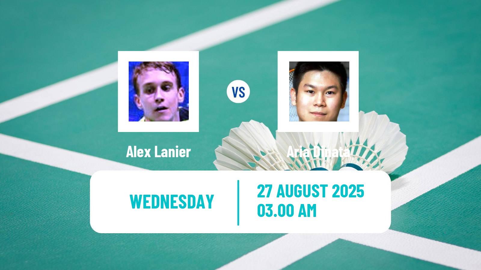 Badminton BWF World Championships Men Alex Lanier - Aria Dinata