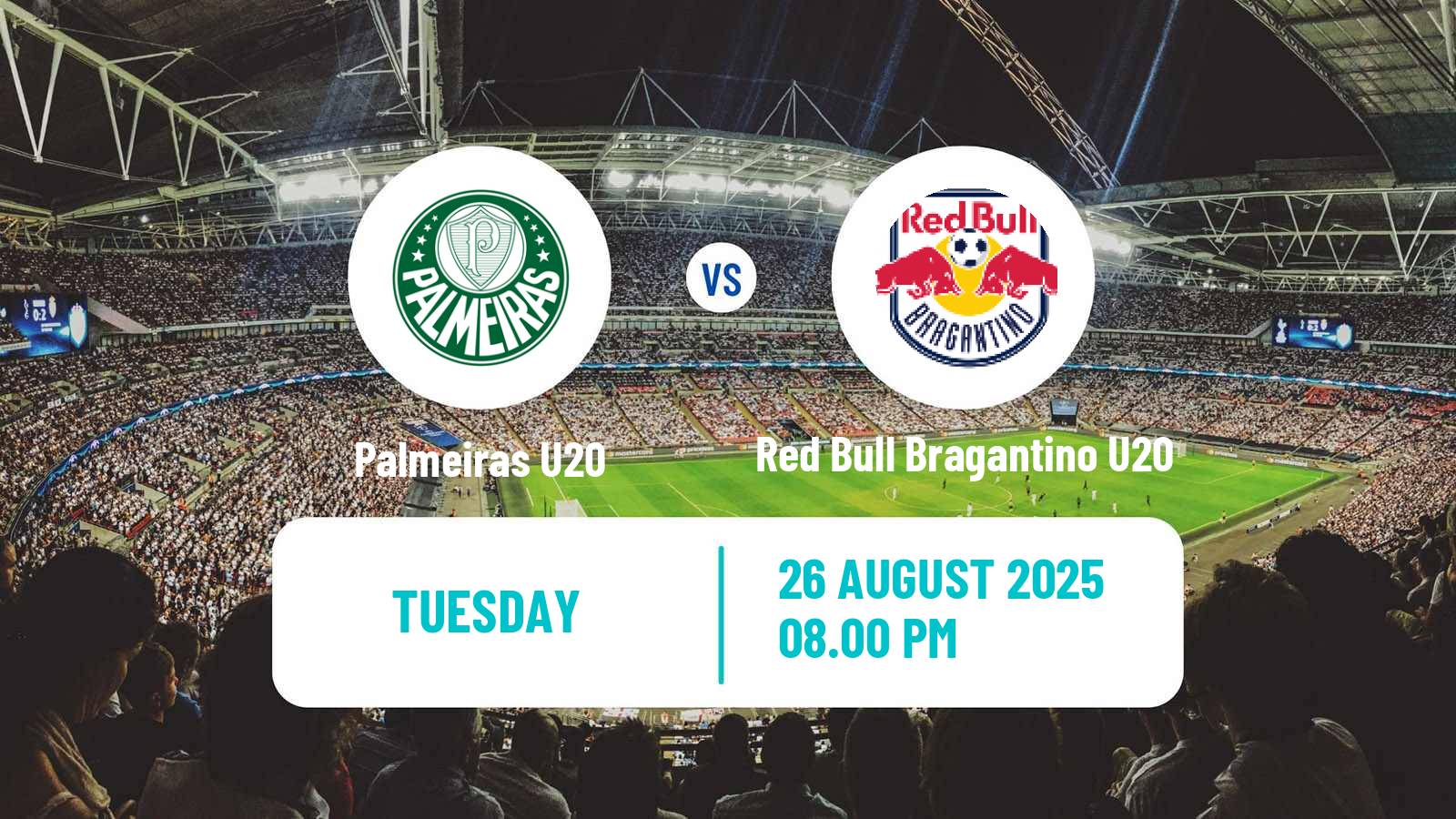 Soccer Brasileiro U20 Palmeiras U20 - Red Bull Bragantino U20