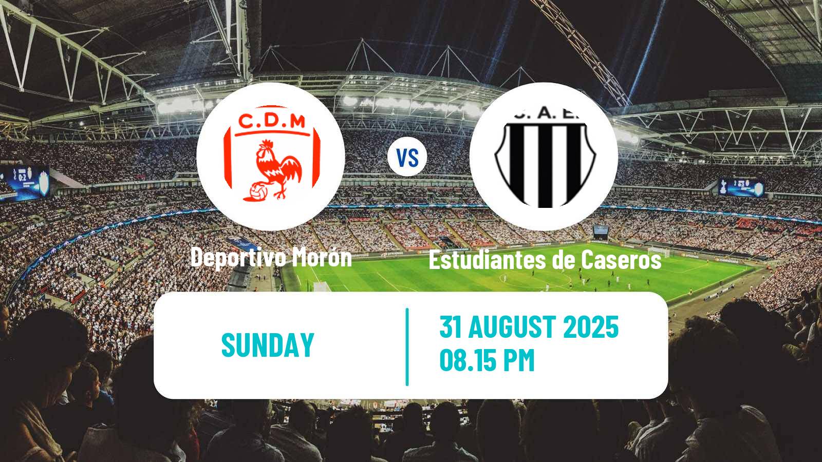 Soccer Argentinian Primera Nacional Deportivo Morón - Estudiantes de Caseros