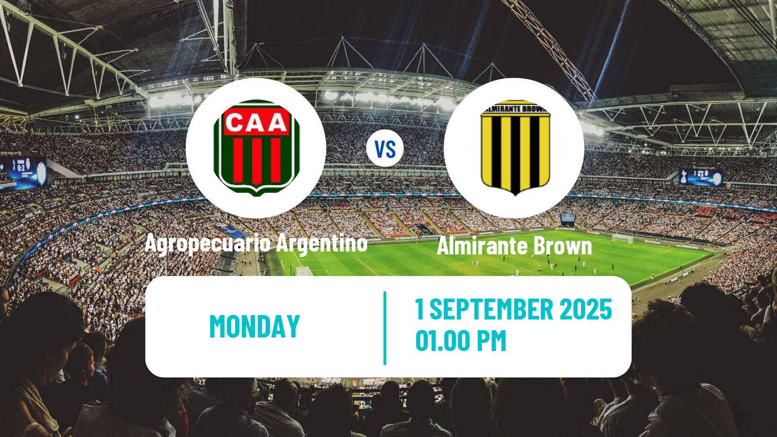 Soccer Argentinian Primera Nacional Agropecuario Argentino - Almirante Brown