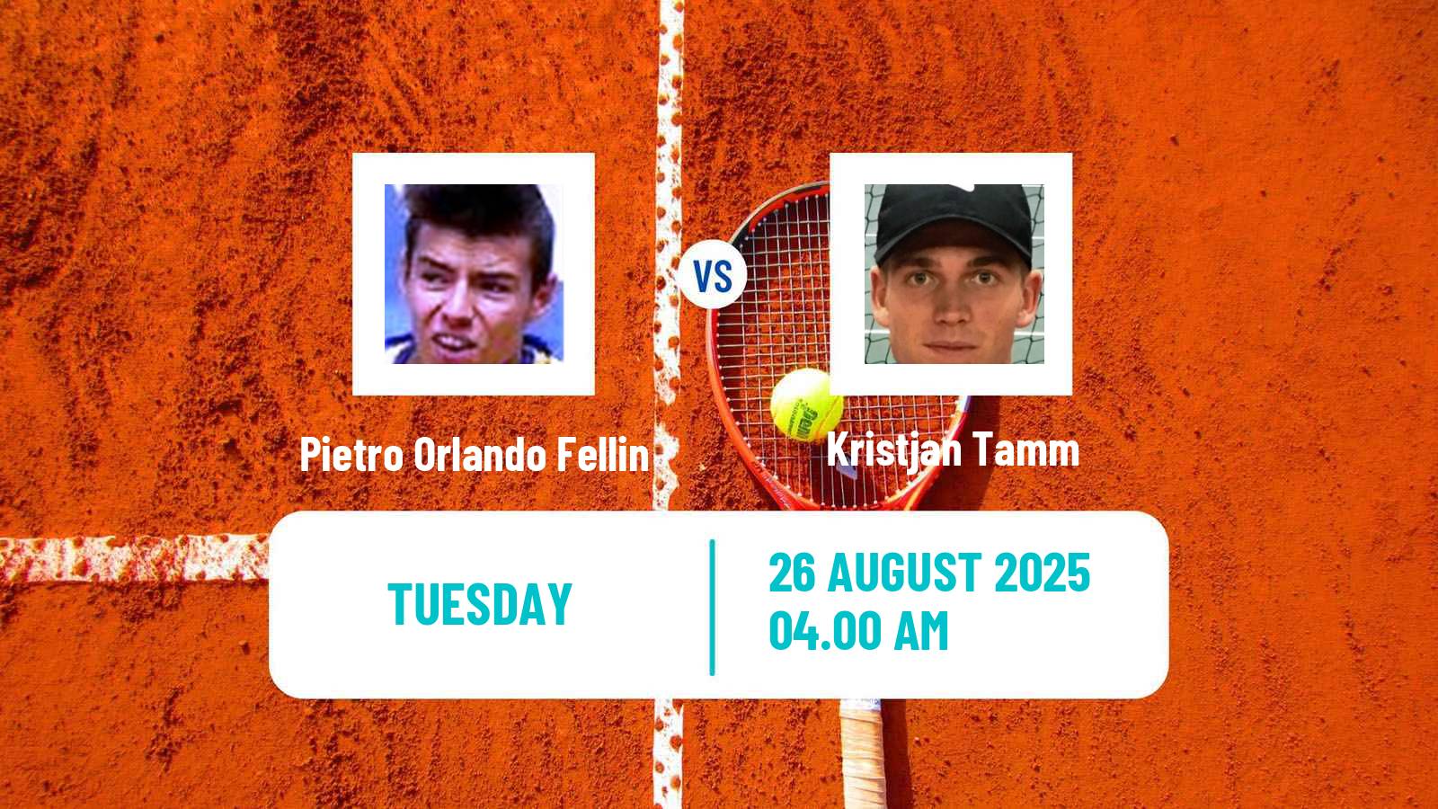 Tennis ITF M15 Budapest Men Pietro Orlando Fellin - Kristjan Tamm