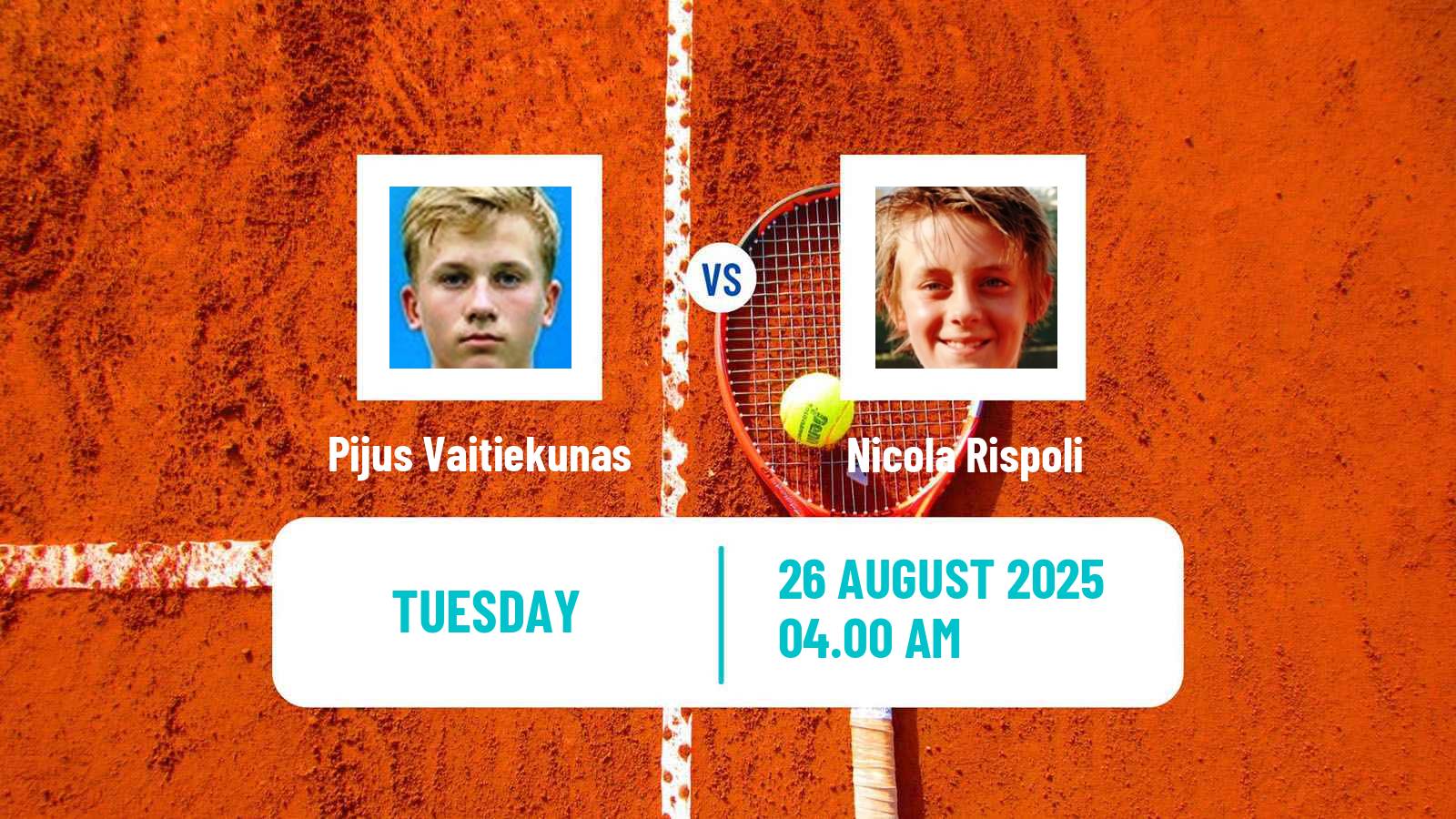 Tennis ITF M15 Forli Men Pijus Vaitiekunas - Nicola Rispoli